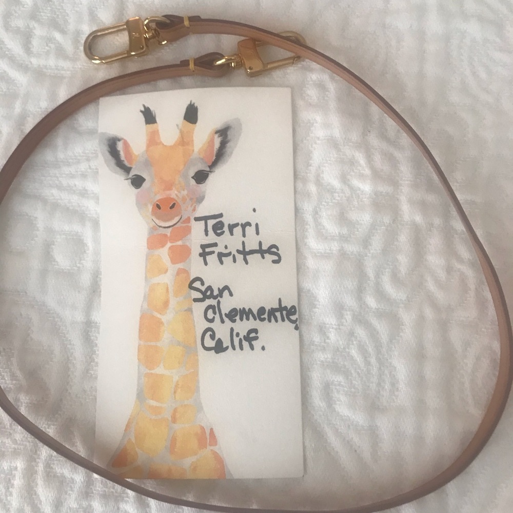 LV 22” Vachetta Strap